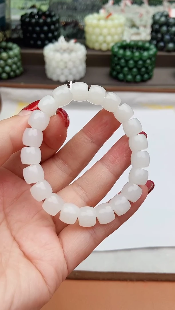 【闪购商品】和田玉手串未镶嵌纯天然和田玉新疆95于阗10