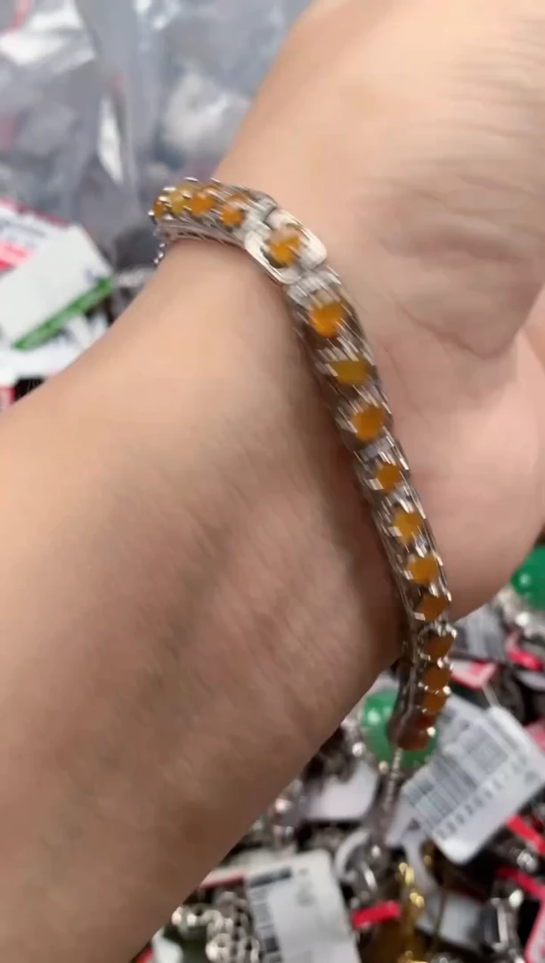 银S925镶嵌戒指翡翠天然A货缅甸翡翠