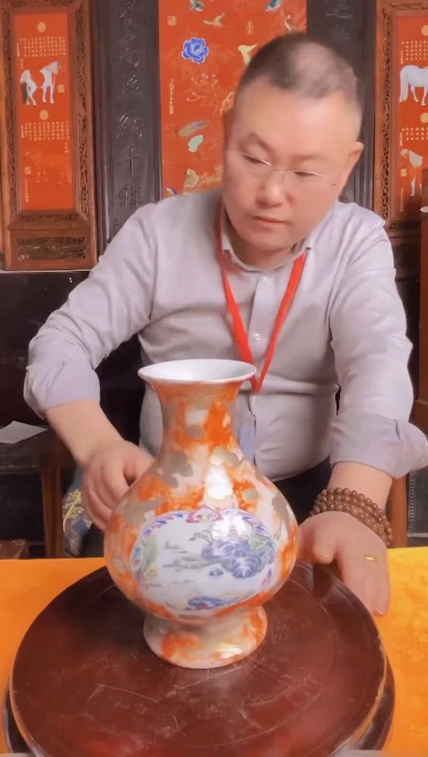 摆件陶瓷景德镇现代陶瓷流水101 带防伪标