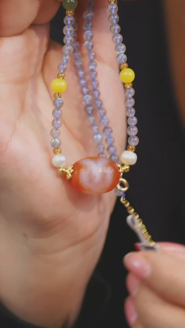 【闪购商品】玛瑙/玉髓项链未镶嵌多样性发一