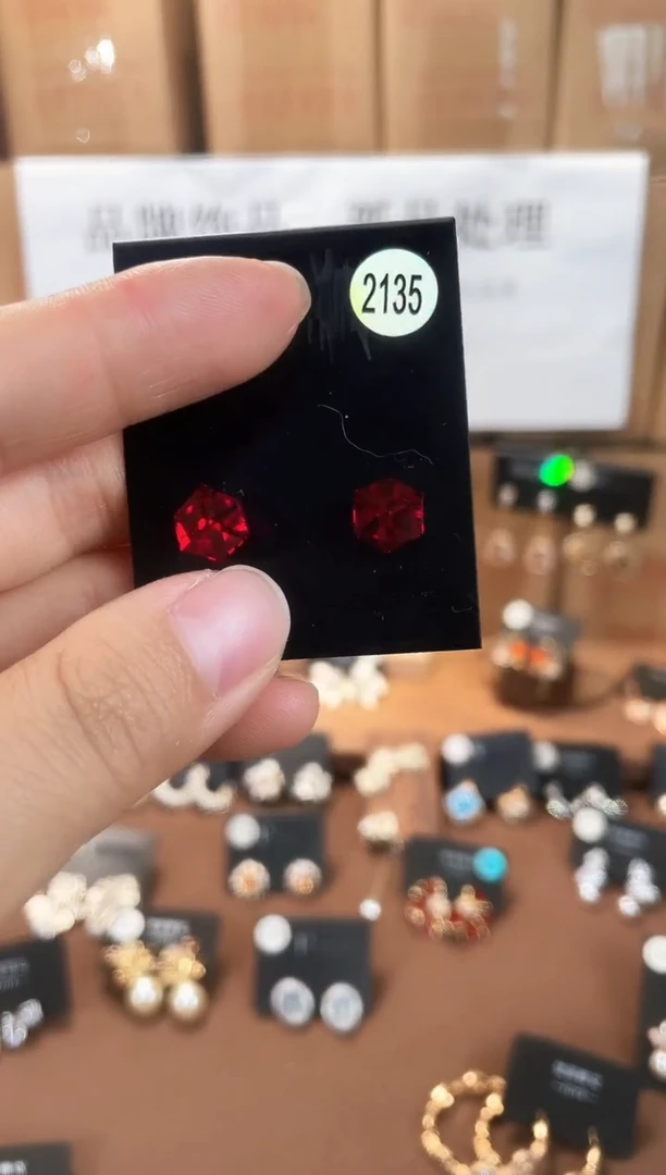 合金925银锆石豆2135