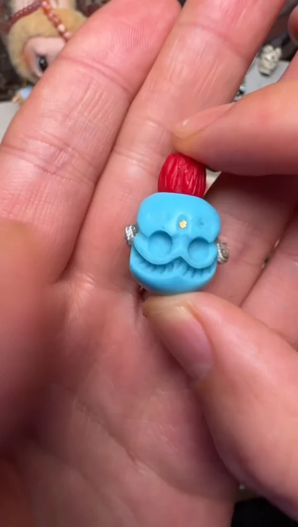 【闪购商品】琉璃颈饰雕刻三通配饰