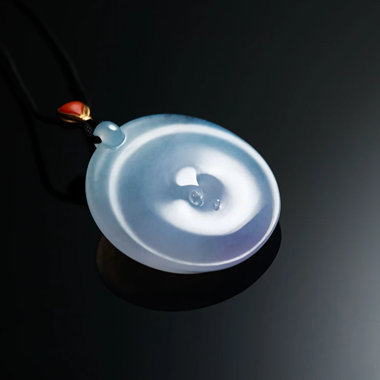 【庄家翡翠】水而包容 天然翡翠吊坠雕刻挂件翡翠定制收藏送礼