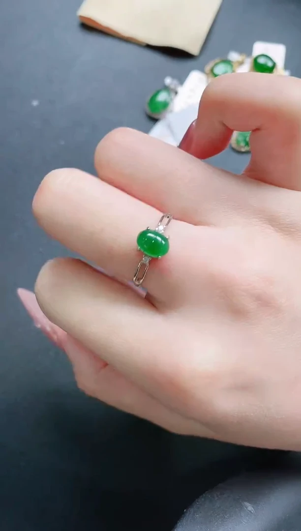 【闪购商品】翡翠戒指银S925镶嵌11111111