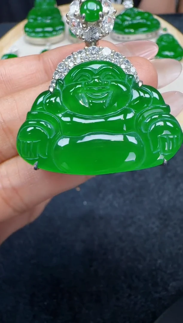 未镶嵌定制翡翠翡翠吊坠224