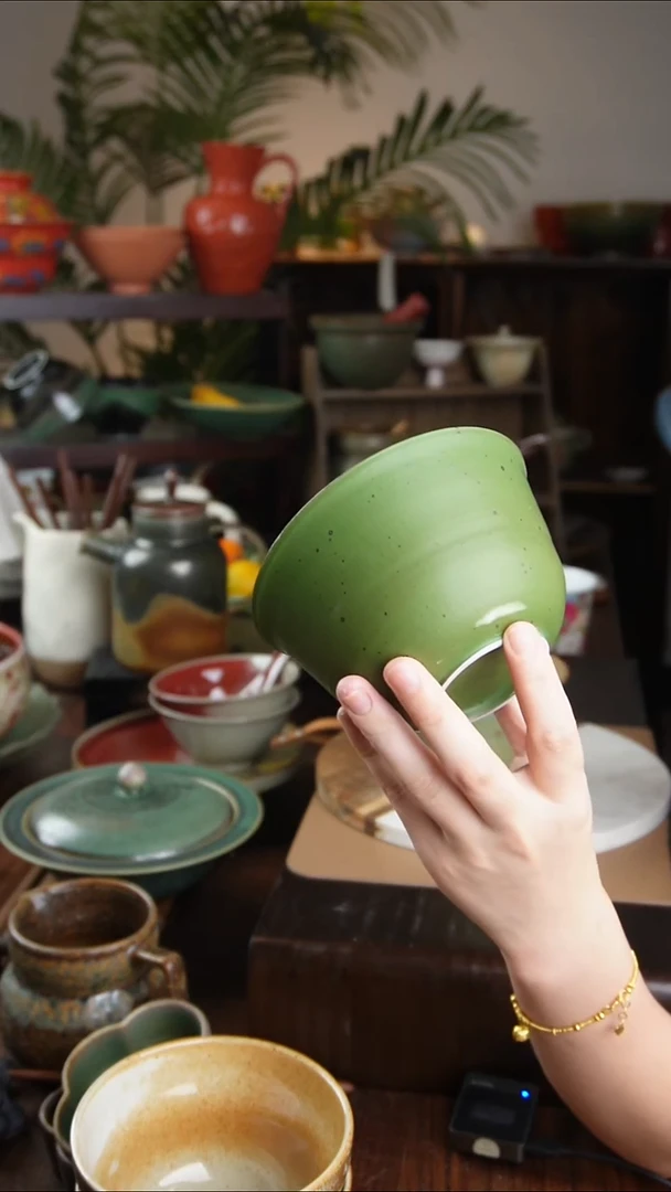 碗微瑕景德镇手工高温餐具