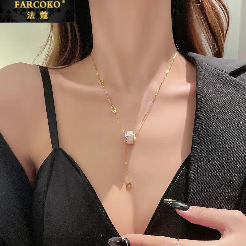 法蔻项链轻奢小蛮腰简约首饰品年货节生日礼物送女友