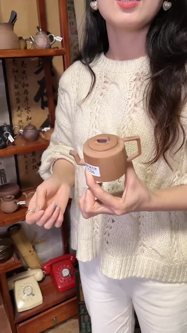 【闪购商品】C06磨砂感老岩泥茶壶