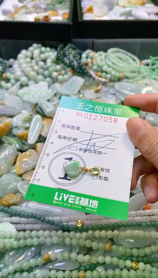 翡翠未镶嵌颈饰闪购0127058