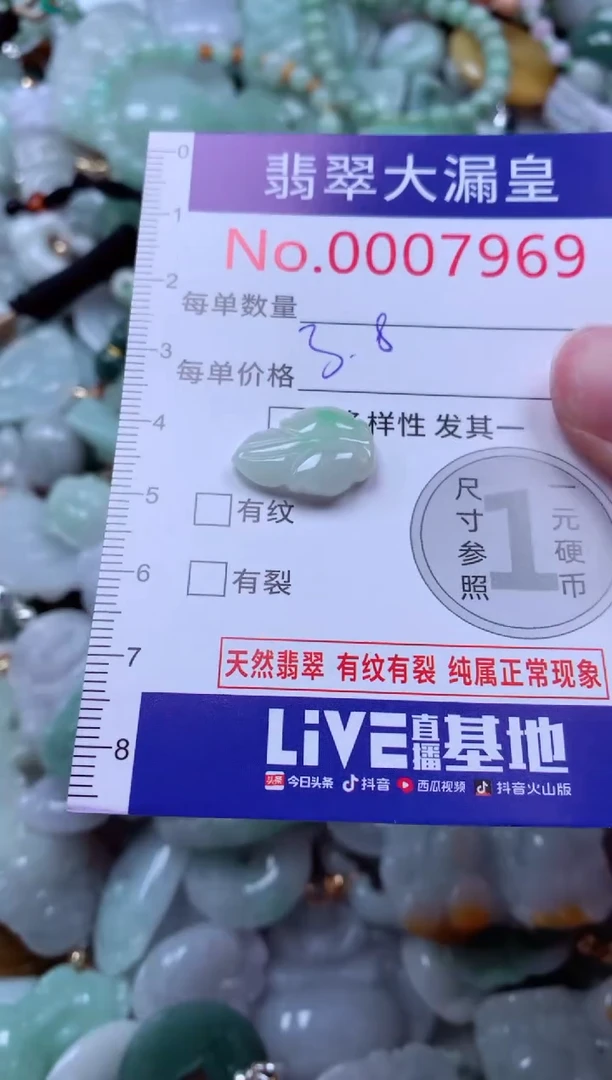 吊坠(不含链)未镶嵌翡翠7969