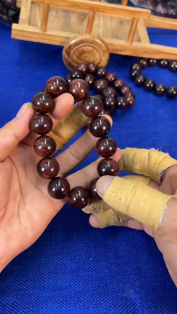 黄花梨/降香黄檀手串/手链1.8水波纹