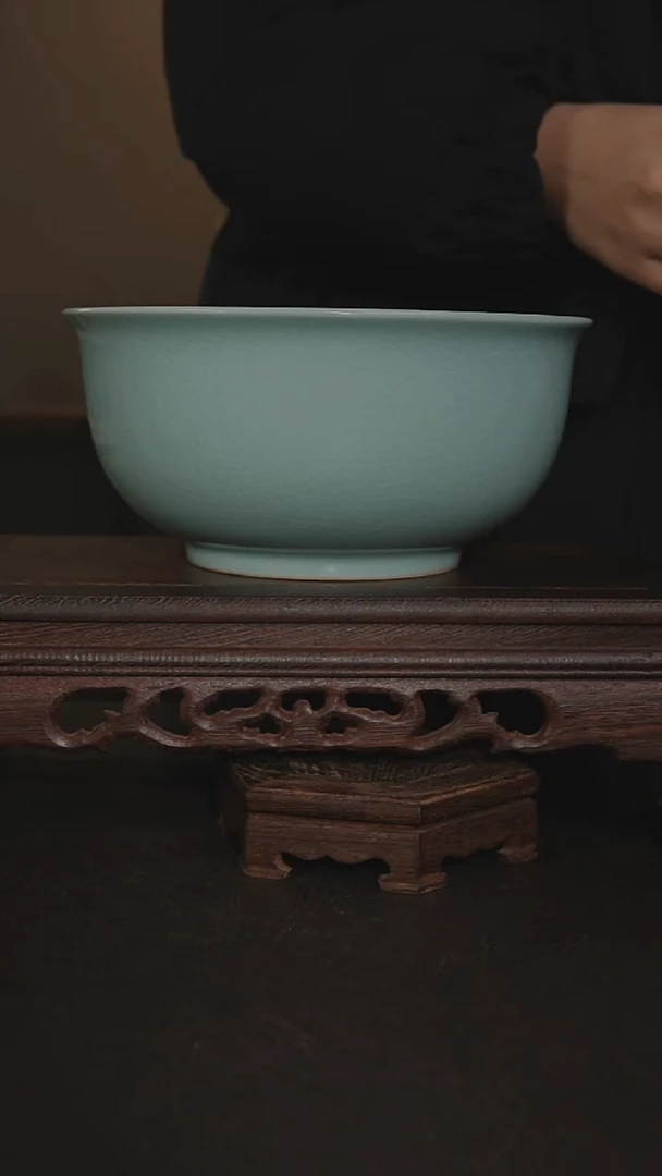 摆件瓷仿古手工汤盆