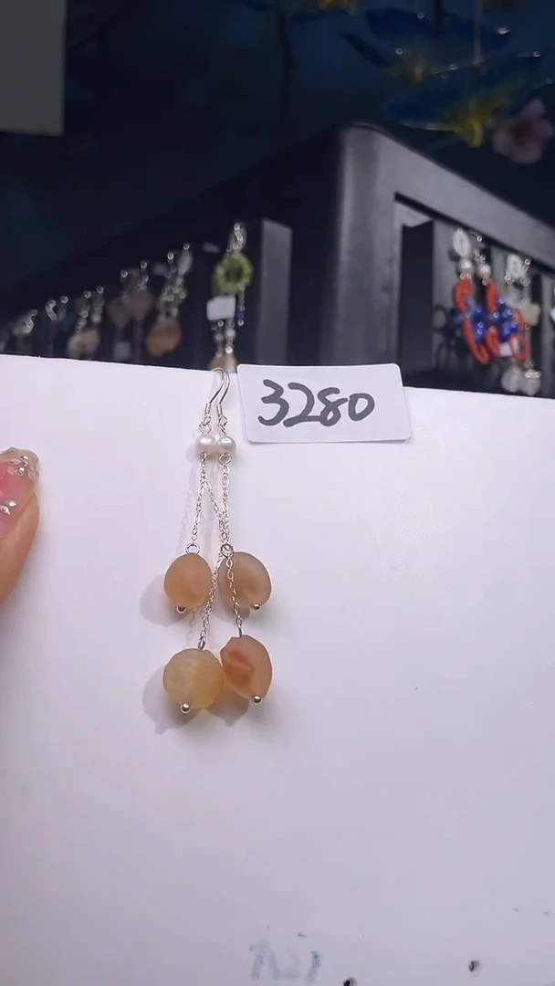 银S925镶嵌耳饰紫晶喜欢拍