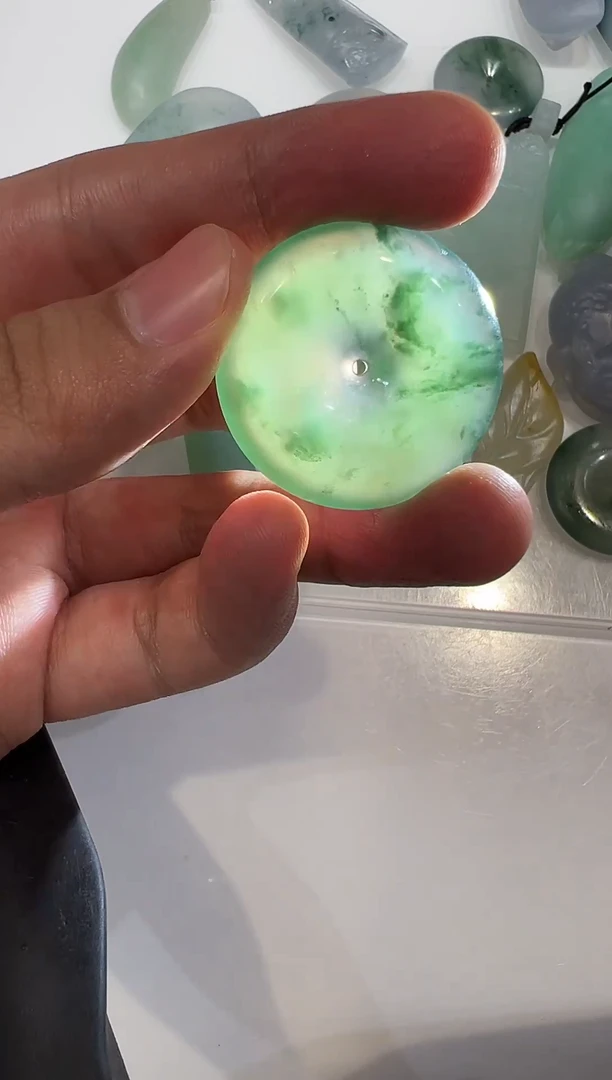 未镶嵌定制翡翠扣子