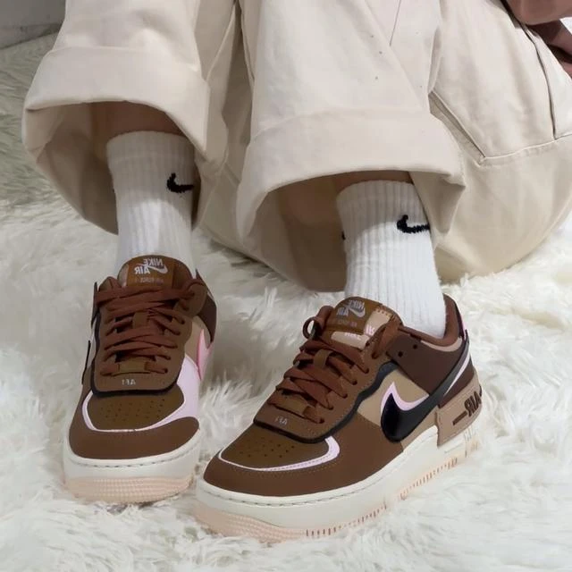 【滔搏联动】NIKE女子W AF1 SHADOW可露丽风时尚厚底板鞋DZ1847-200