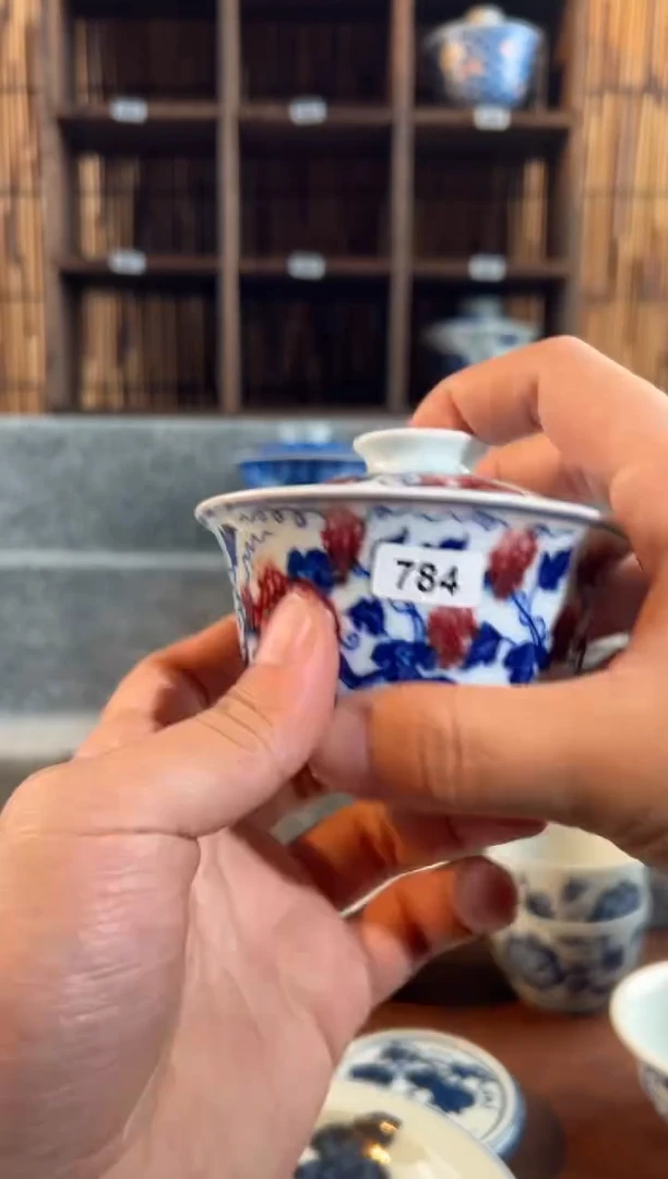 【闪购商品】784天禄言瓷手绘茶器天花板