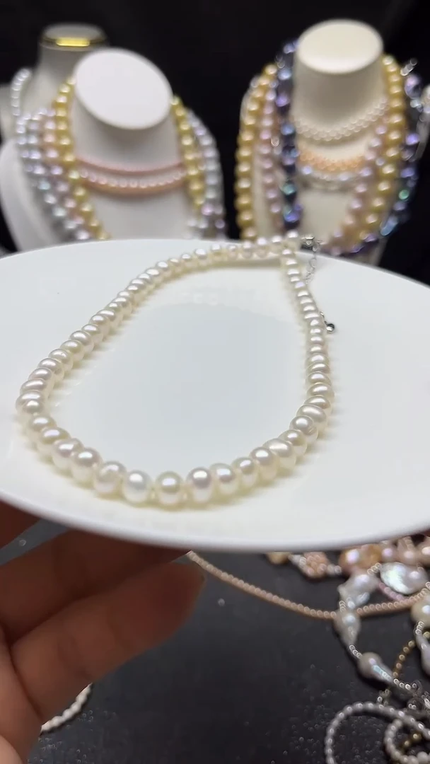 颈饰未镶嵌淡水珍珠多人