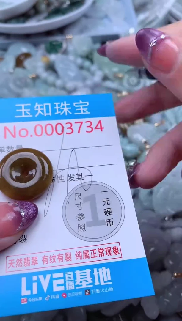 翡翠未镶嵌吊坠(不含链)3734