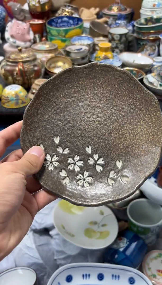 瓷片漫*饼夏目海外回流瓷器中古品。