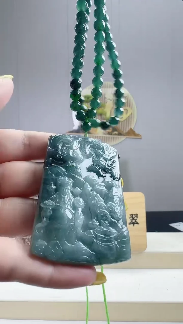 颈饰未镶嵌翡翠天然A货翡翠  多样性随机发其一