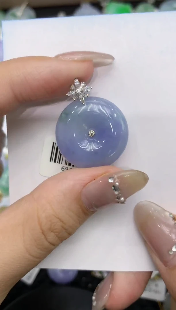 【闪购商品】翡翠颈饰18K金镶嵌222222222