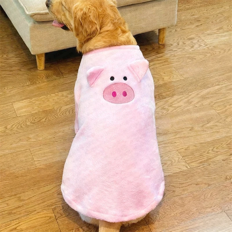大型犬衣服秋冬可爱狗狗猪猪加绒保暖拉布拉多金毛萨摩耶边牧宠物