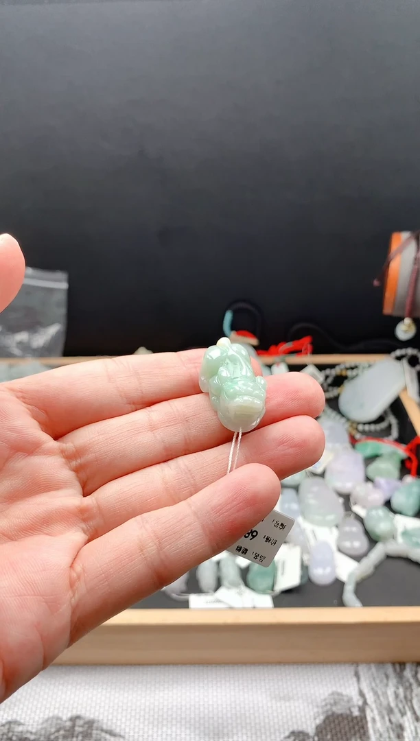 颈饰未镶嵌翡翠17貔貅