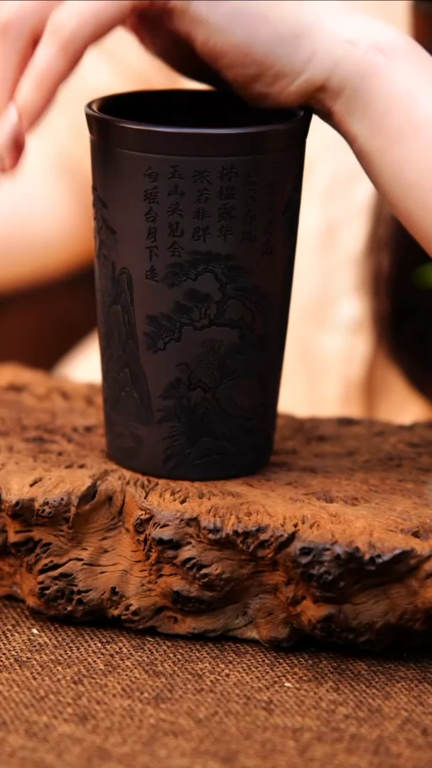 茶杯紫砂原矿紫砂杯