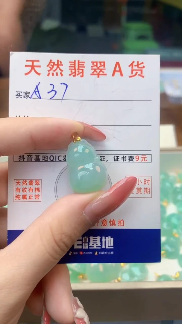 颈饰未镶嵌翡翠天然A货翡翠挂件