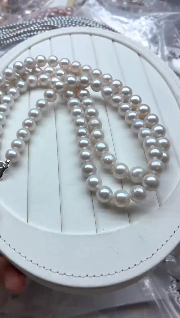 项链银S925镶嵌淡水珍珠多样性发其一，非无暇
