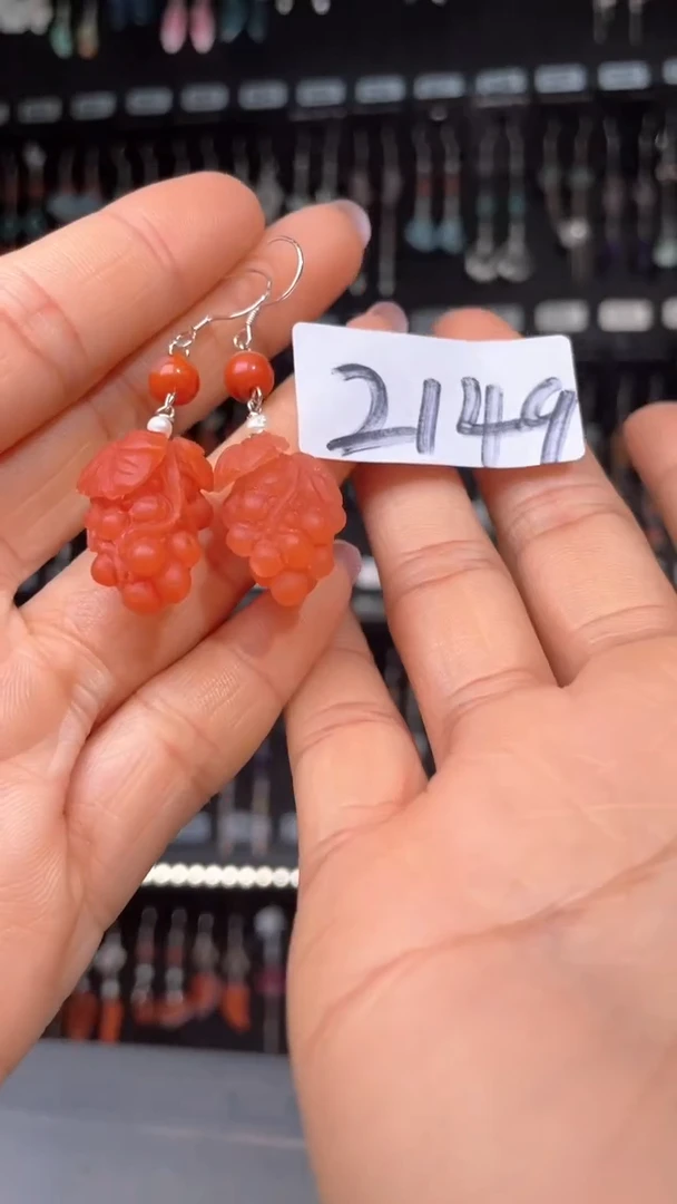 紫晶耳饰银S925镶嵌喜欢拍