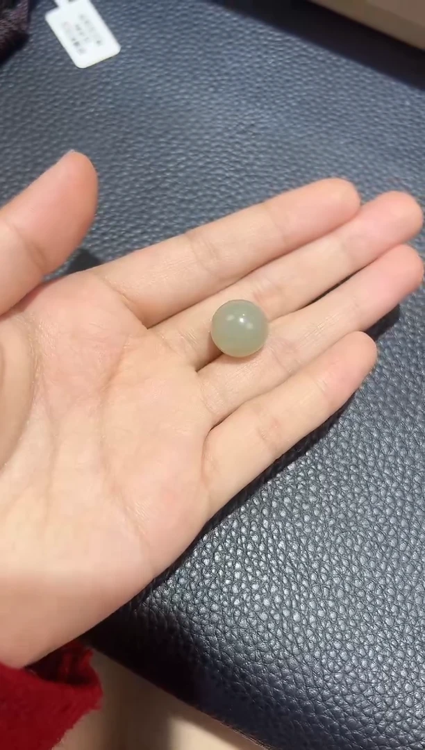 【闪购商品】和田玉未镶嵌单珠且末料青白玉单珠