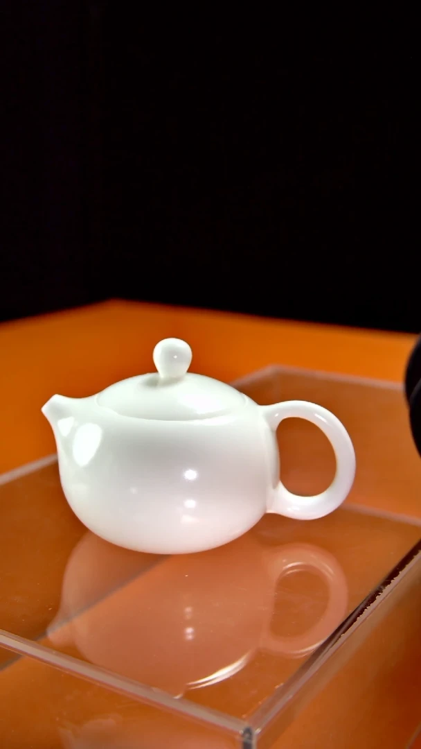 其他陶瓷《言泥陶瓷》羊脂玉冰种素烧系列 西施壶