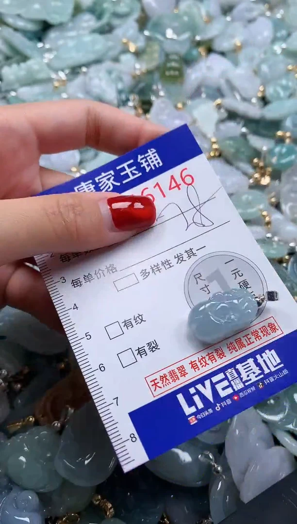 翡翠未镶嵌吊坠(不含链)6146