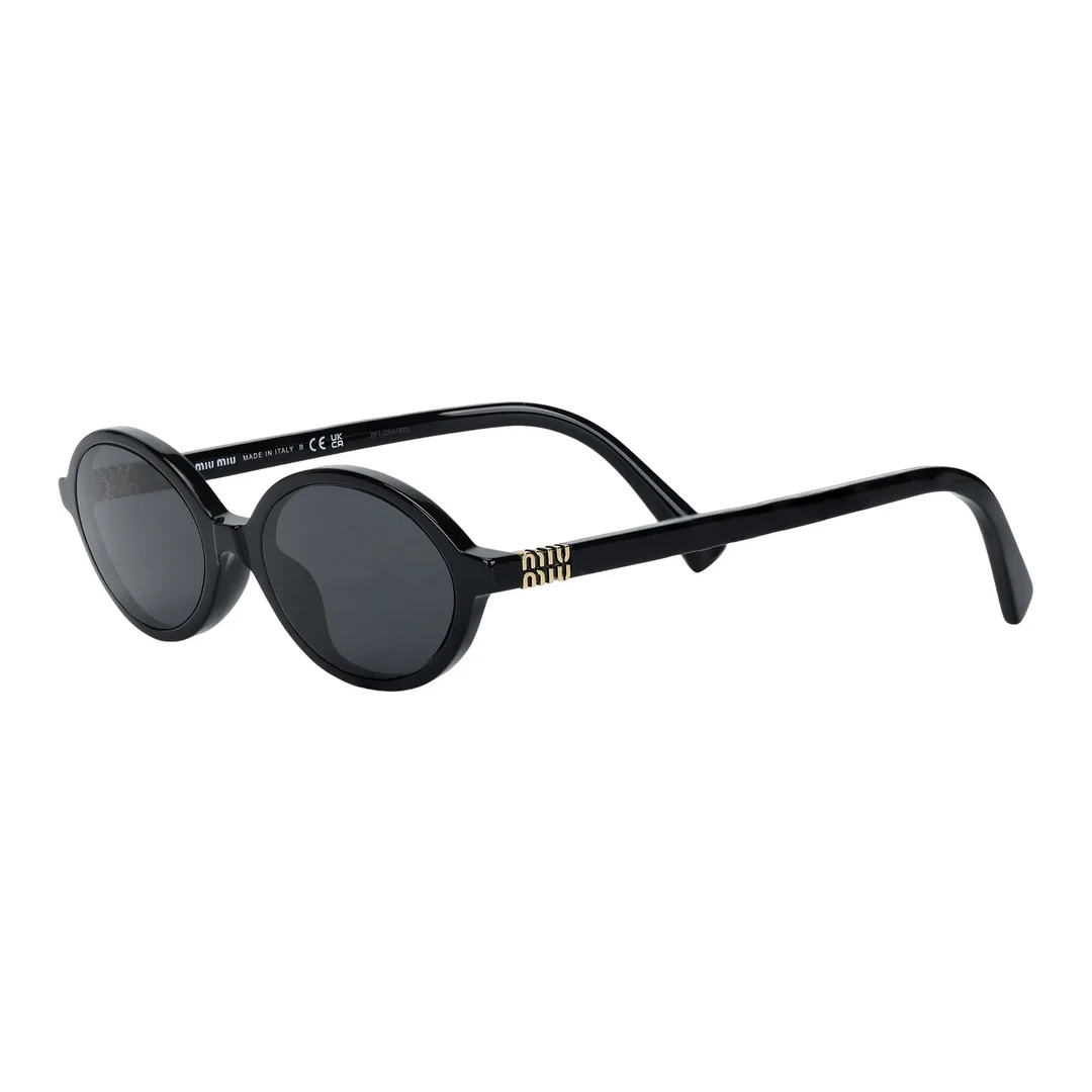 未使用 MIU MIU/缪缪 徽标设计 椭圆形 太阳眼镜 女款 LG
