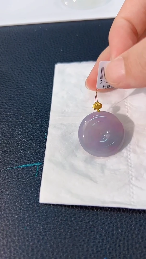 颈饰18K金镶嵌翡翠 缅料A货/支持复检/一件