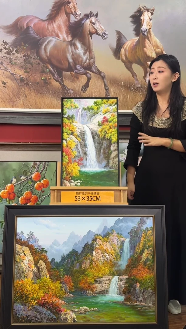 油画【60号】约53*35cm丨朝鲜原创纯手绘孤品油画丨顺丰包邮