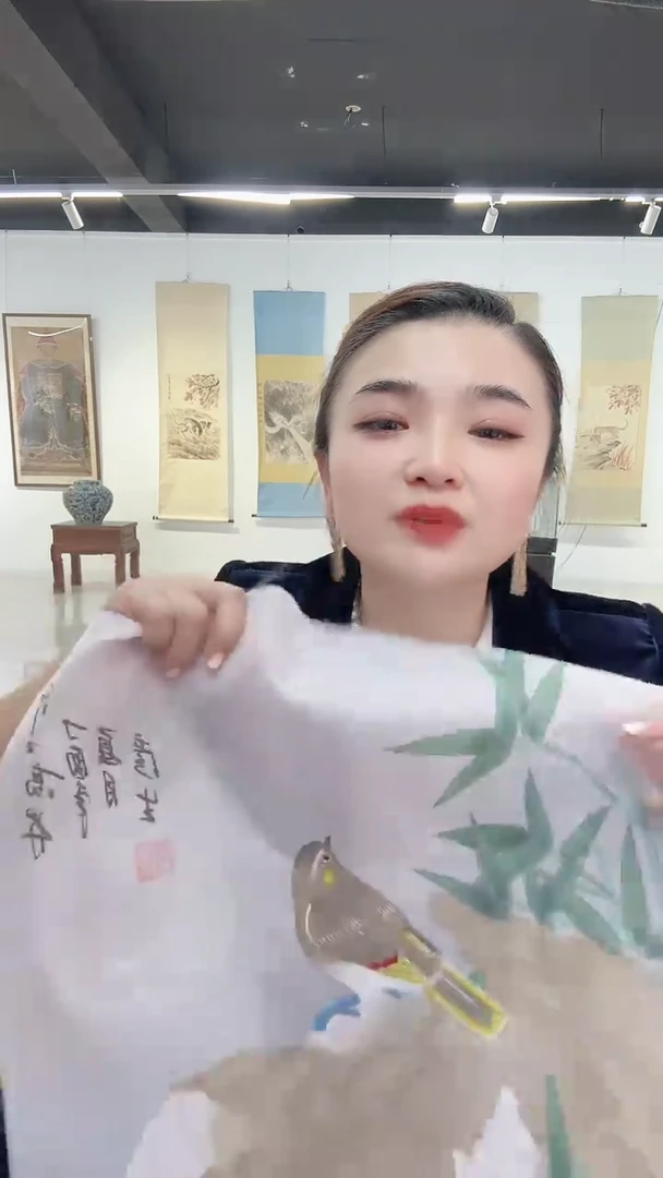 12-19-5周老师2平尺花鸟绢本