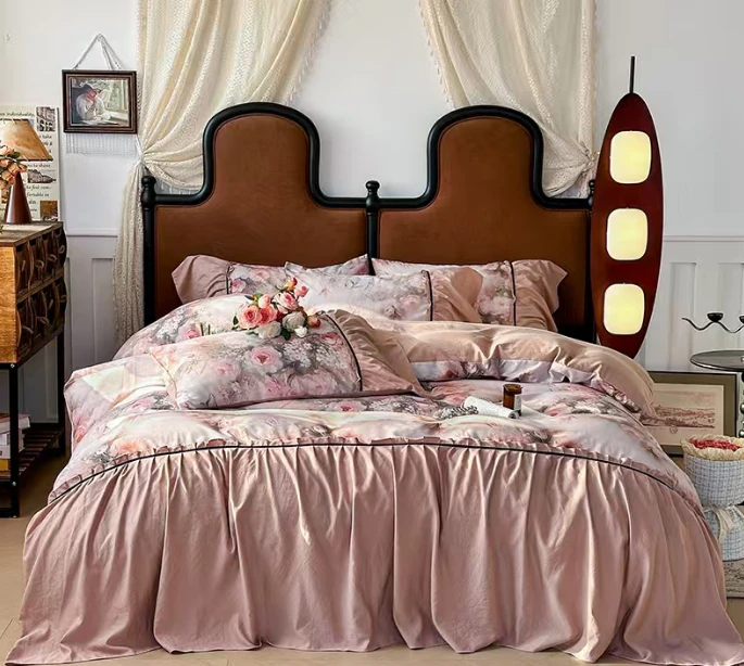 【高定系列】100支锦缎超细旦工艺款数码印花四件套