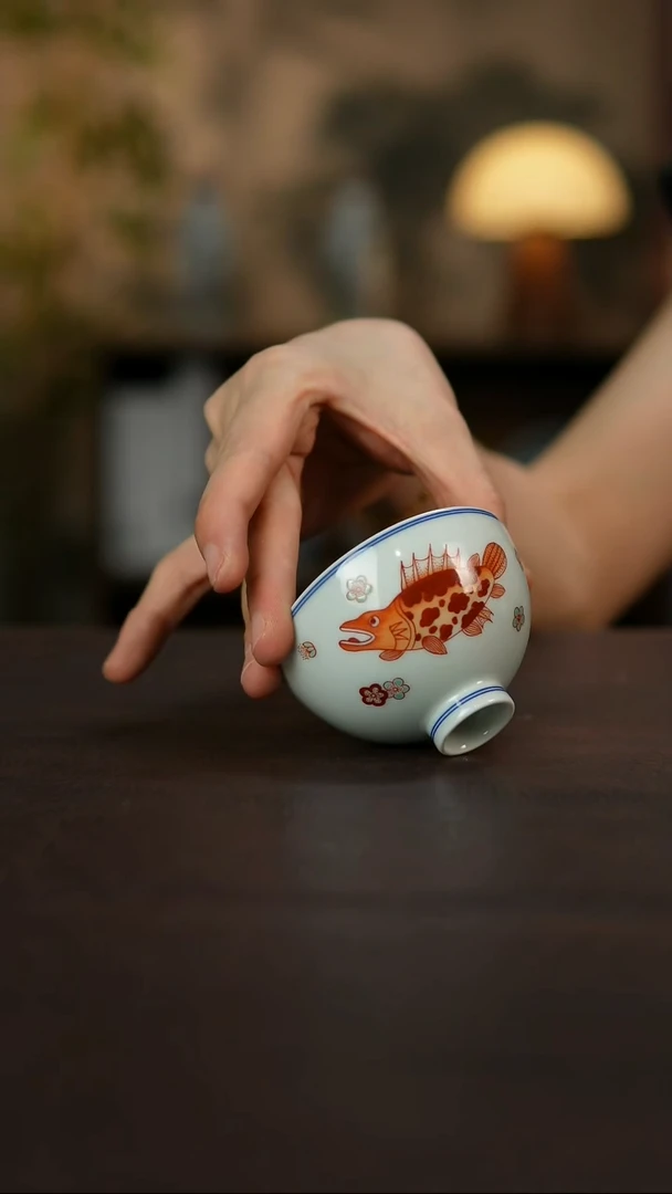 景德镇陶瓷杯碗柴烧多人