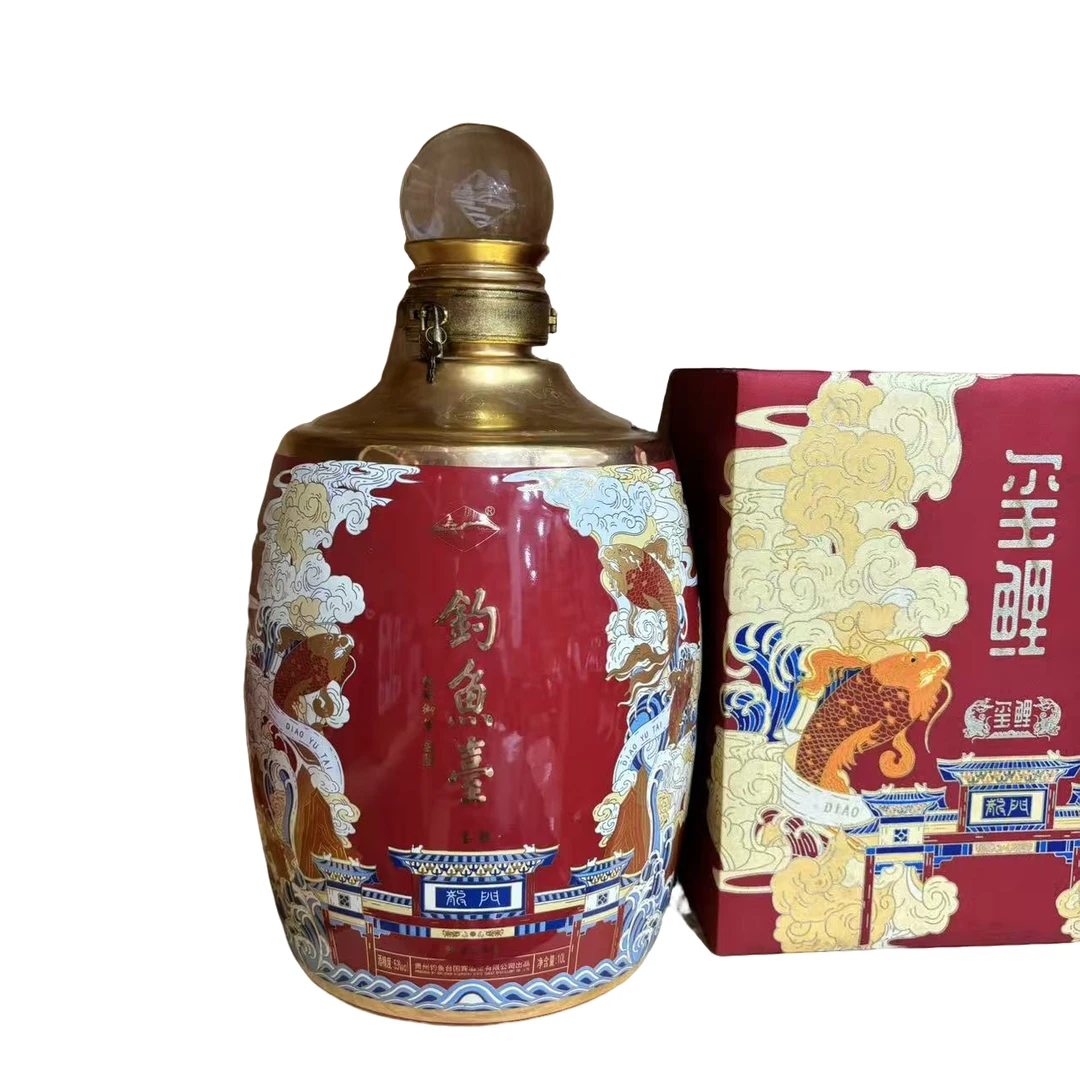 钓鱼台玺鲤 酱香型白酒53度10L