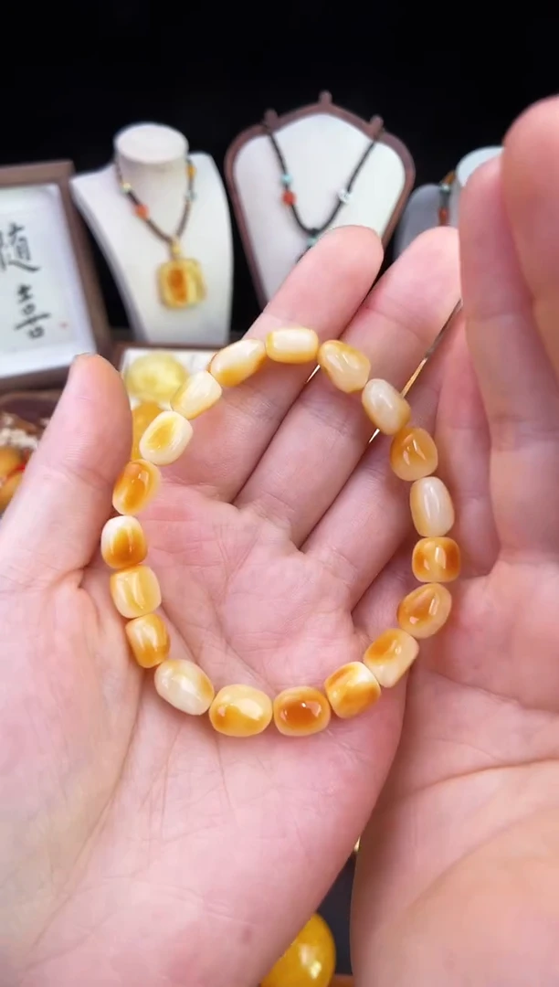 琥珀未镶嵌珠宝奇石柒月