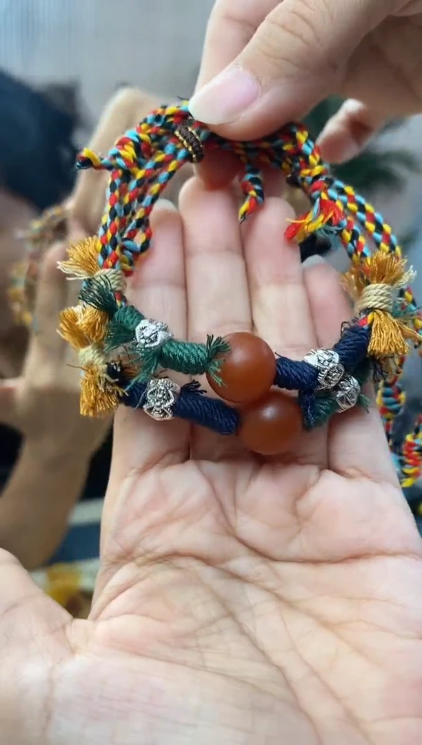 未镶嵌琥珀裸石天然琥珀蜜蜡手链多样性发一