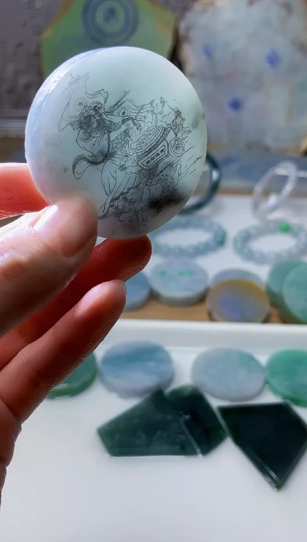 裸石翡翠天然翡翠A货玉 南 045