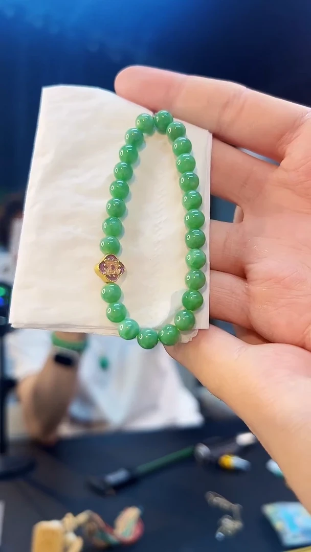 未镶嵌手串翡翠缅料A货/支持复检/一件