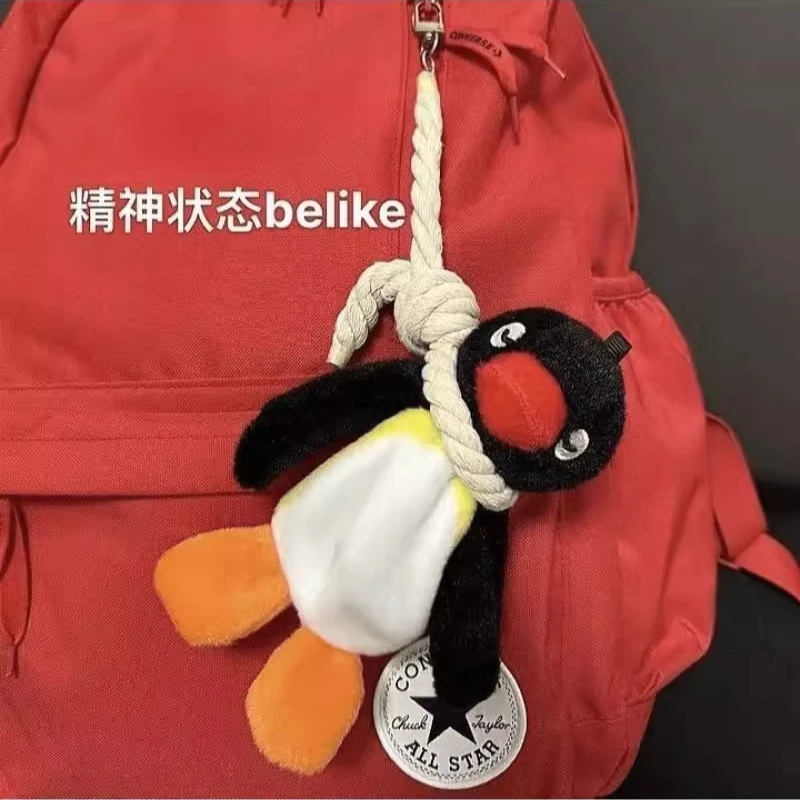 摆烂企鹅玩具挂件吊索毛绒玩具搞怪公仔背包书包钥匙扣包包挂饰品