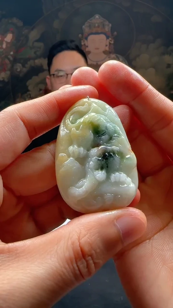 【闪购商品】翡翠颈饰未镶嵌L-@@QJXC11712多样性发其一