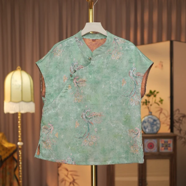 【知更鸟】新中式国风气质衬衫上衣打底小衫