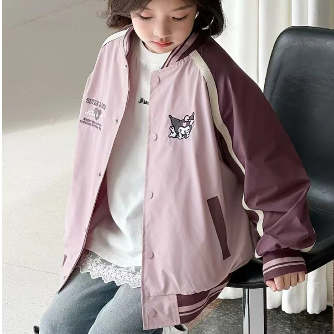 《昊妈家》春款宽松百搭时尚女童  外套92055