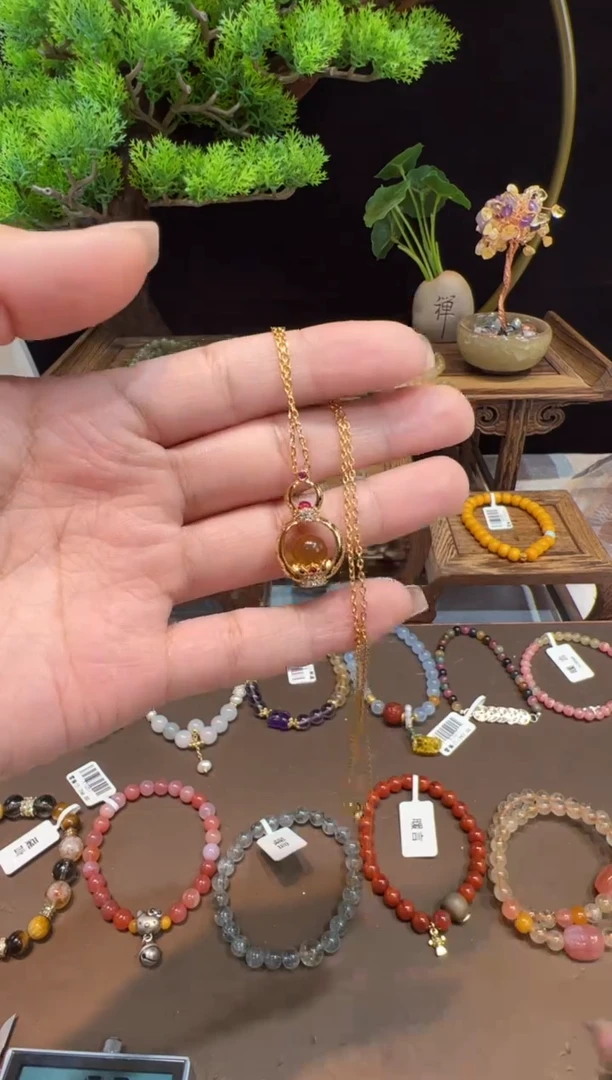 【闪购商品】琥珀颈饰未镶嵌@@项链